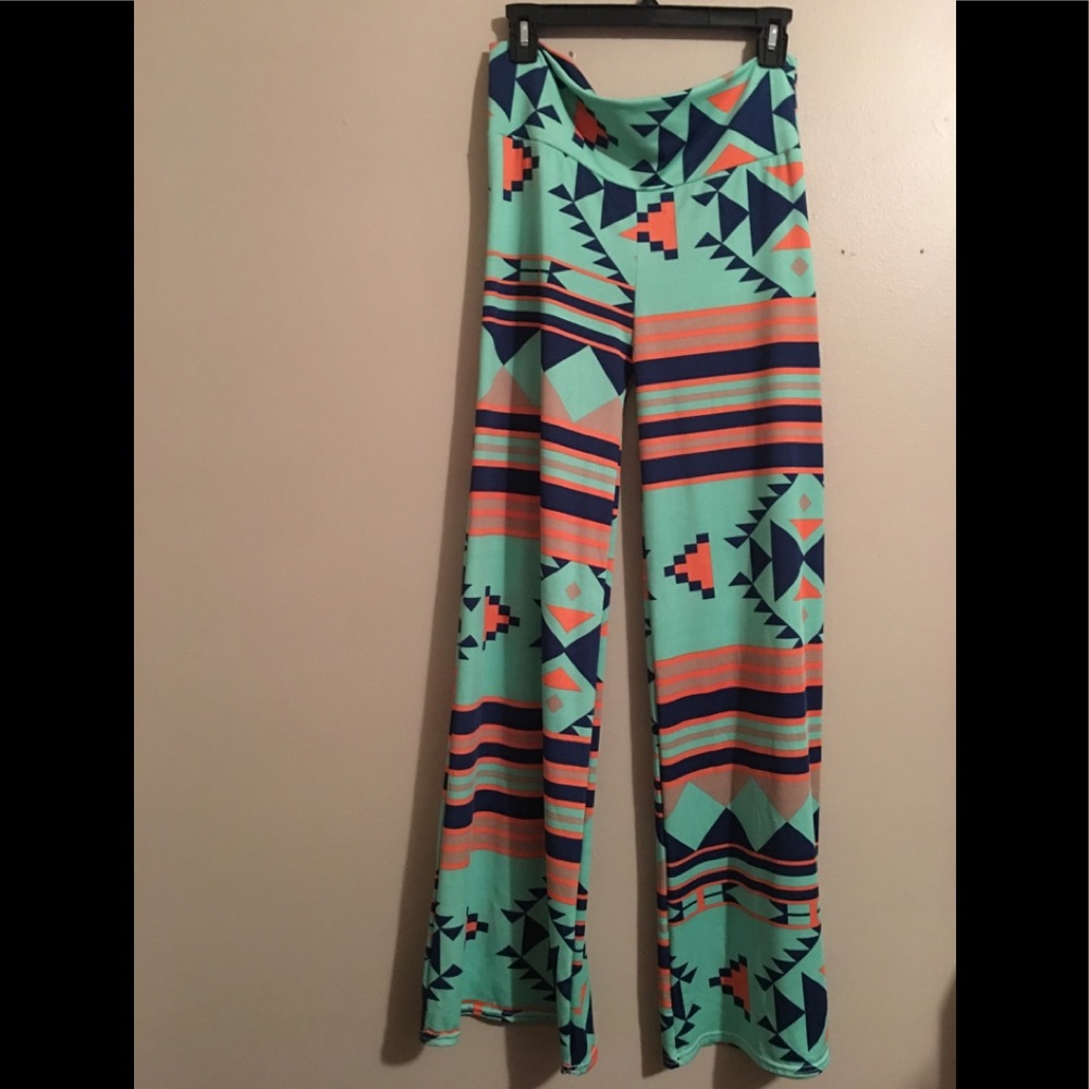 Chevron palazzo pants
